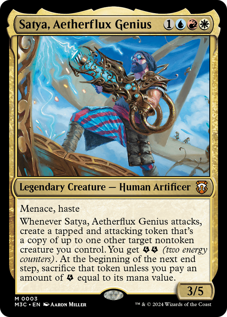 Satya, Aetherflux Genius (003) - Commander: Modern Horizons 3