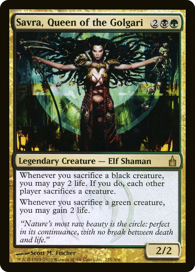 Savra, Queen of the Golgari (225) Foil - Ravnica: City of Guilds