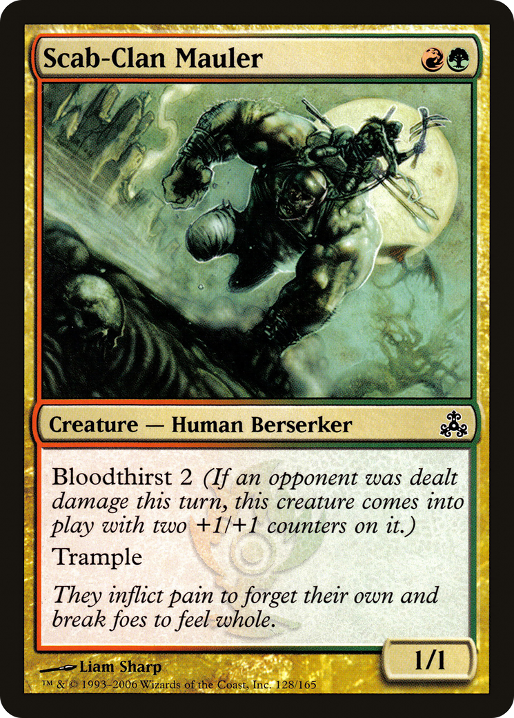 Scab-Clan Mauler (128) Foil - Guildpact