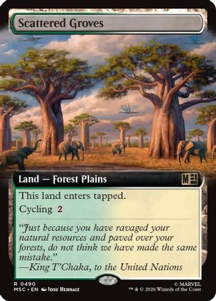 Scattered Groves (Extended Art) (490) - Commander: Marvel Super Heroes