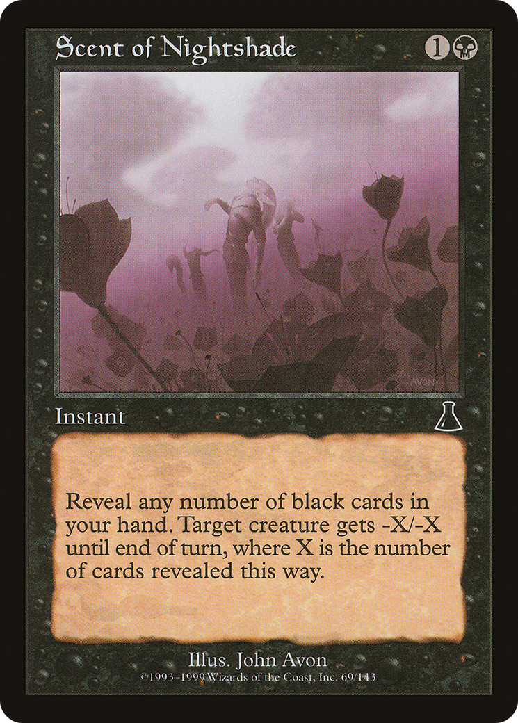 Scent of Nightshade (069) Foil - Urza's Destiny