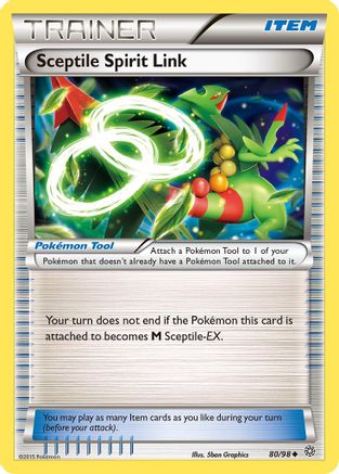 Sceptile Spirit Link (80) Reverse Holofoil - Ancient Origins