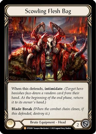 Scowling Flesh Bag (DTD200) Rainbow Foil - Dusk till Dawn