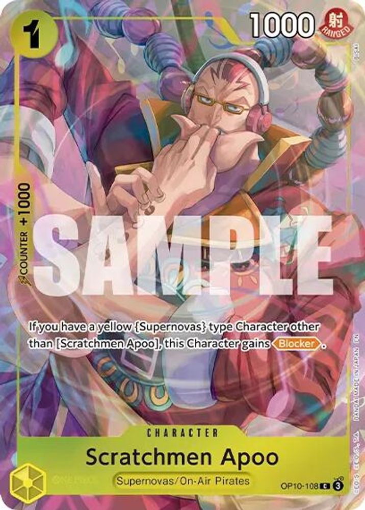 Scratchmen Apoo (Premium Card Collection -Best Selection Vol. 6-) (OP10-108) Foil