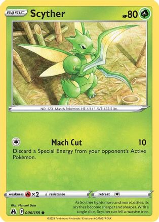 Scyther (6) - Crown Zenith