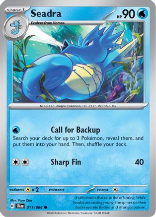 Seadra (11) Reverse Holofoil - Shrouded Fable