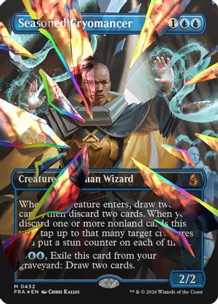 Seasoned Cryomancer (Borderless Shattered Mirror) (452) Facet Foil - Reality Fracture