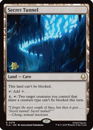 Secret Tunnel (Prerelease) (278) Foil - Avatar: The Last Airbender