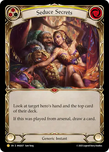 Seduce Secrets (ANQ027) Cold Foil - Compendium of Rathe: Antiquity Pack