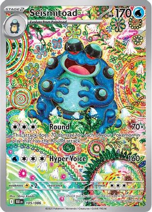 Seismitoad (105) Holofoil - Black Bolt