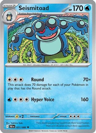 Seismitoad (21) - Black Bolt