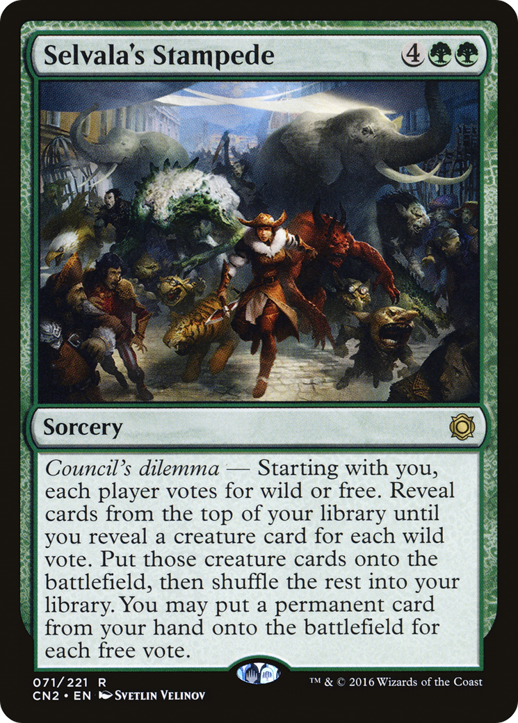 Selvala's Stampede (071) Foil - Conspiracy: Take the Crown