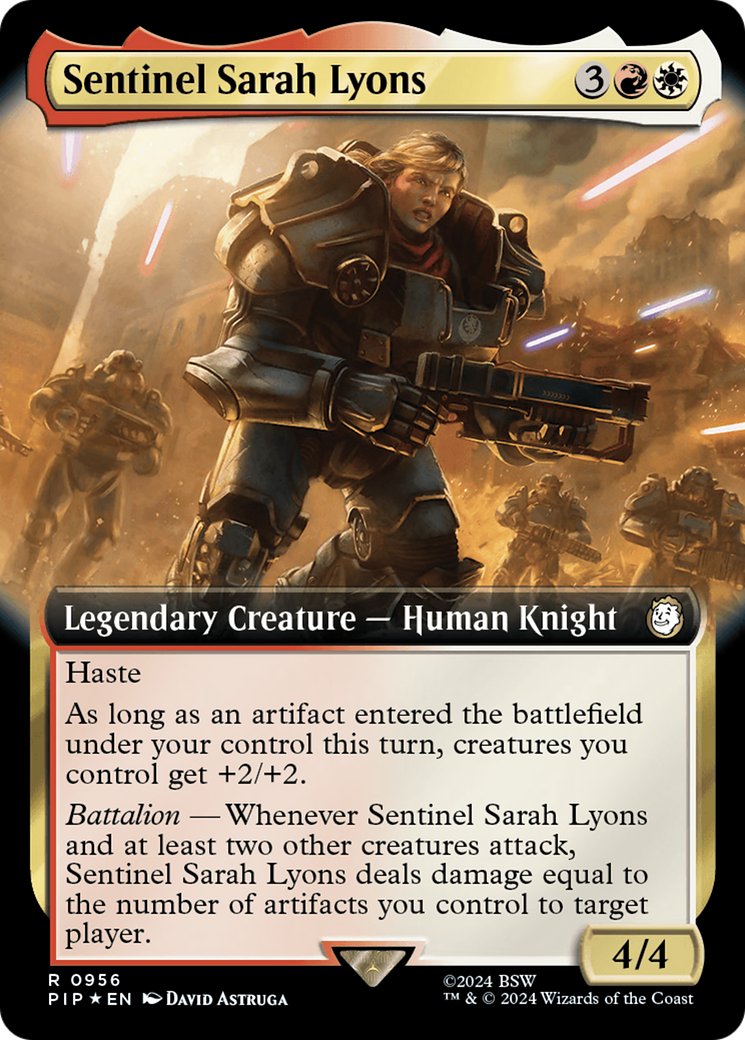Sentinel Sarah Lyons (Extended Art) (956) Surge Foil - Fallout