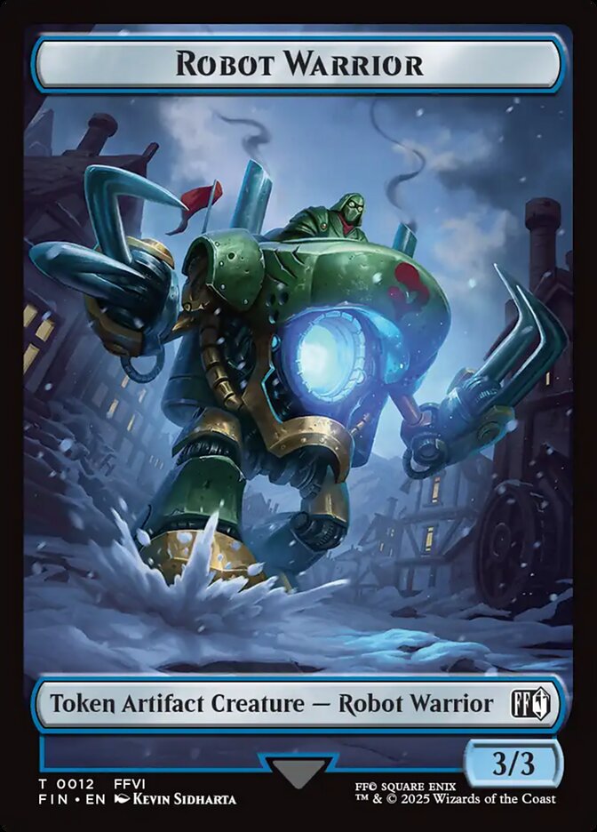 Sephiroth, One-Winged Angel // Robot Warrior Double-Sided Token (24 // 12) Foil - FINAL FANTASY