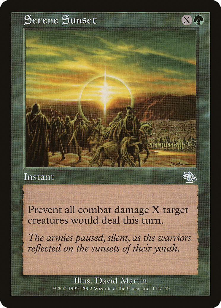 Serene Sunset (131) Foil - Judgment