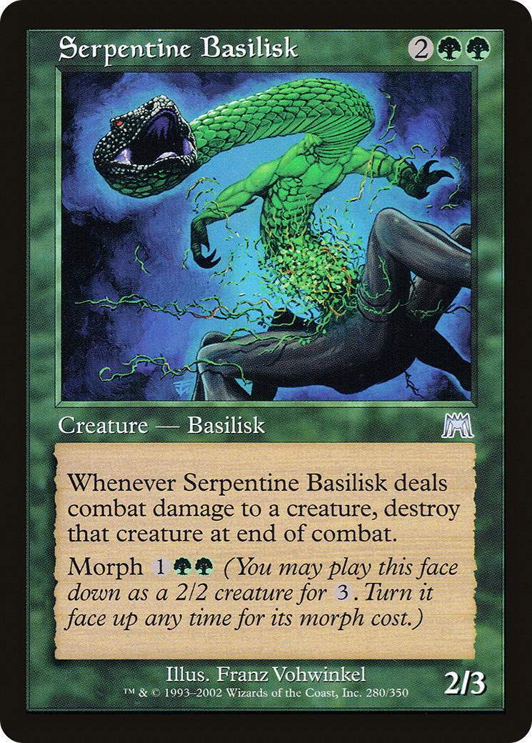 Serpentine Basilisk (280) Foil - Onslaught