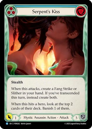Serpents Kiss (Blue) (PEN262) Rainbow Foil - Compendium of Rathe