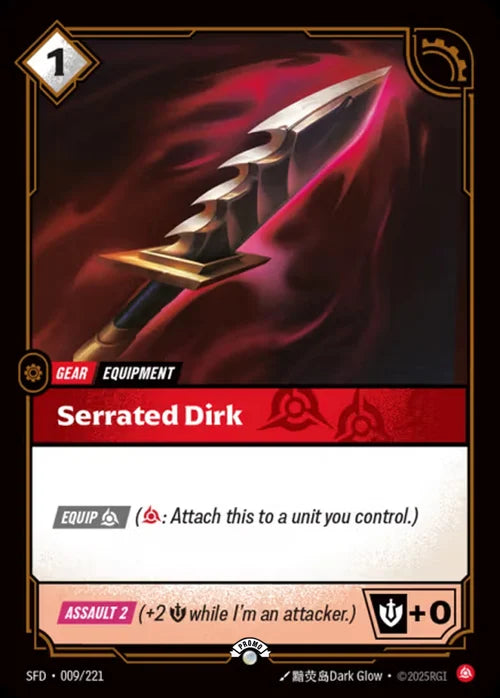 Serrated Dirk (009) Foil - Riftbound Promotional Cards