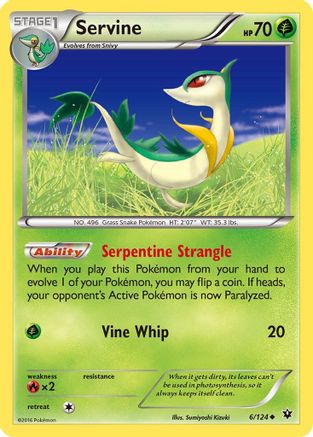 Servine (6) Reverse Holofoil - Fates Collide