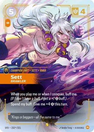 Sett – Brawler (Signature) (232) Foil - Spiritforged