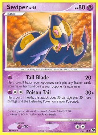 Seviper (52) Reverse Holofoil - Great Encounters
