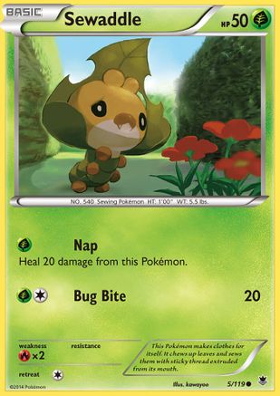 Sewaddle (5) Reverse Holofoil - Phantom Forces