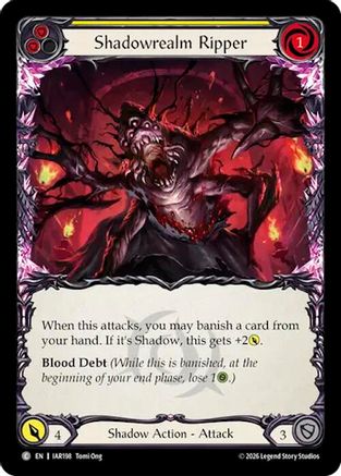 Shadowrealm Ripper (Yellow) (IAR198) Rainbow Foil - Usurp the Shadow Throne