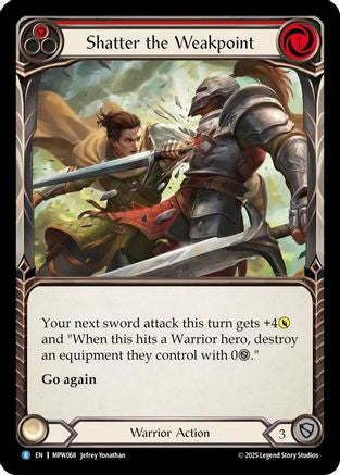 Shatter the Weakpoint (Red) (MPW068) Rainbow Foil - Mastery Pack Warrior