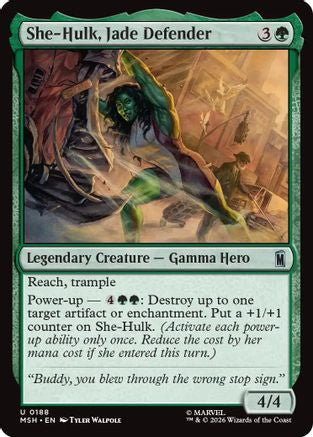 She-Hulk, Jade Defender (188) Foil - Marvel Super Heroes