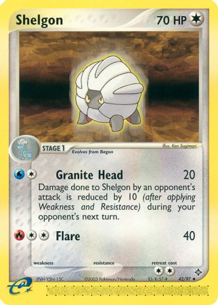 Shelgon (42) Reverse Holofoil - Dragon