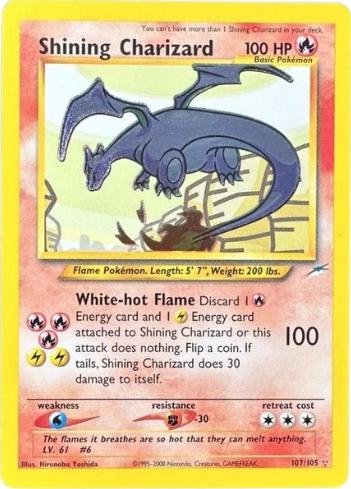 Shining Charizard (107) (Unlimited) Holofoil - Neo Destiny