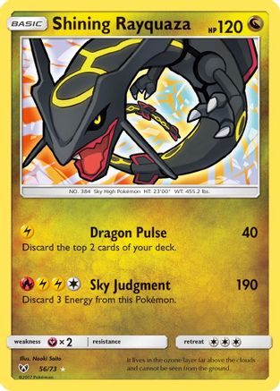 Shining Rayquaza (56) Holofoil - Shining Legends