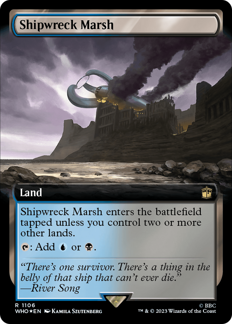 Shipwreck Marsh (Extended Art) (1106) Surge Foil - Doctor Who