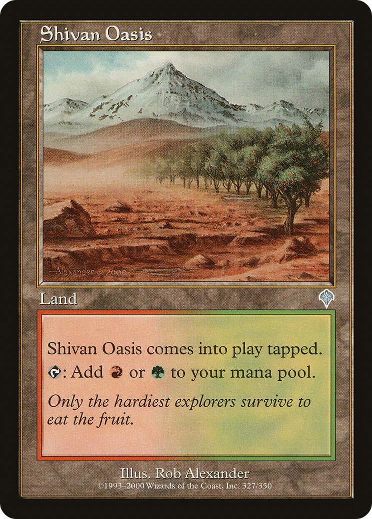 Shivan Oasis (327) Foil - Invasion