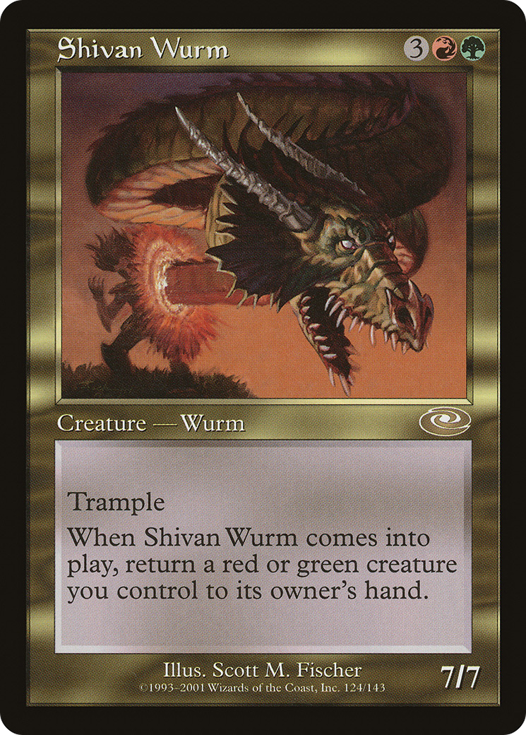 Shivan Wurm (124) - Planeshift