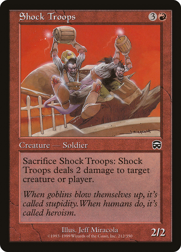 Shock Troops (212) Foil - Mercadian Masques