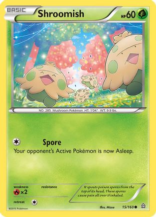 Shroomish (15) Reverse Holofoil - Primal Clash