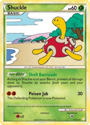 Shuckle (11) Holofoil - HeartGold & SoulSilver