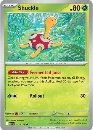 Shuckle (11) Reverse Holofoil - Mega Evolution