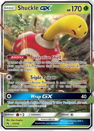 Shuckle GX (17) Holofoil - Lost Thunder