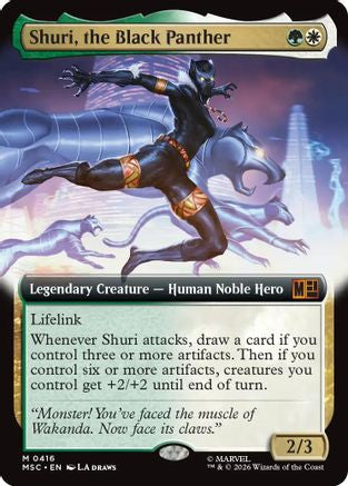 Shuri, the Black Panther (Extended Art) (416) - Commander: Marvel Super Heroes