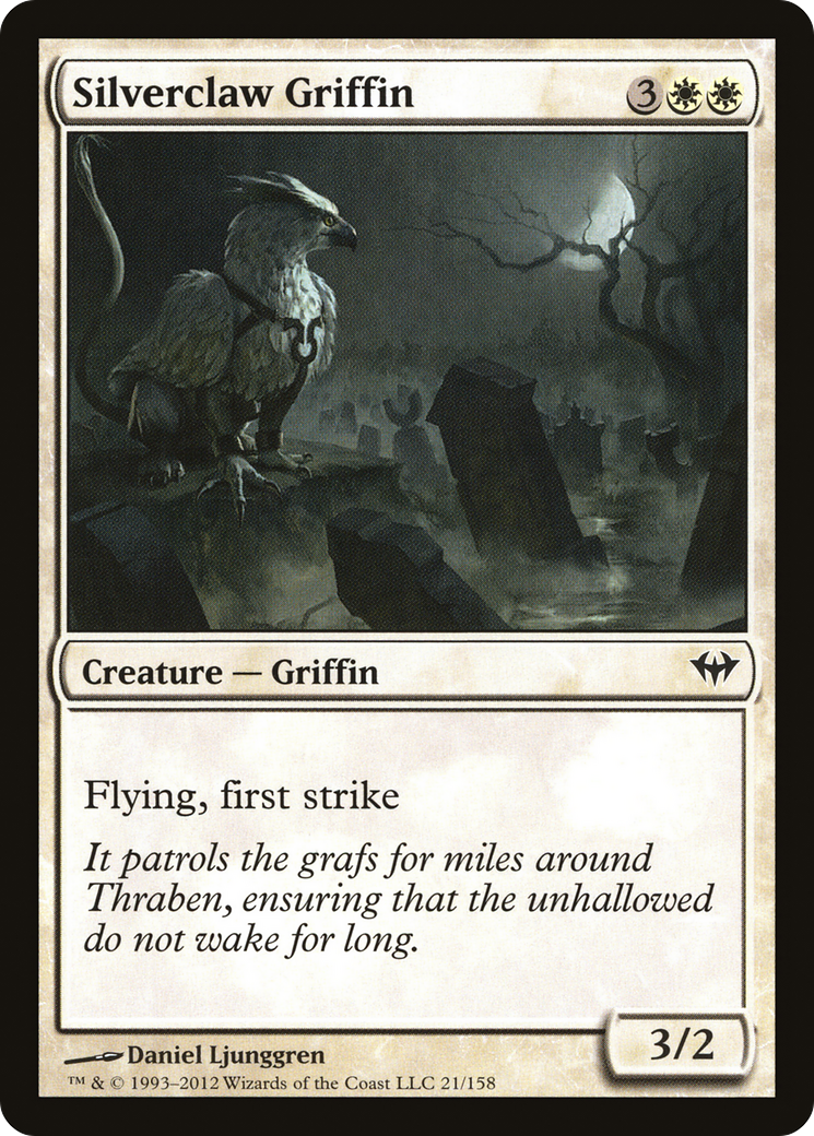 Silverclaw Griffin (021) Foil - Dark Ascension