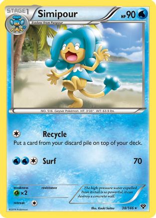 Simipour (38) Reverse Holofoil - XY Base Set