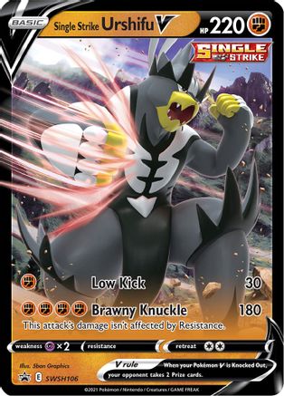 Single Strike Urshifu V (SWSH106) Holofoil - Black Star Promos