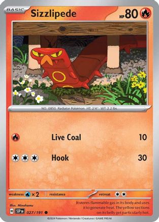 Sizzlipede (27) Reverse Holofoil - Surging Sparks