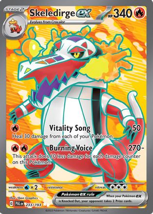 Skeledirge ex (Full Art) (233) Holofoil - Paldea Evolved