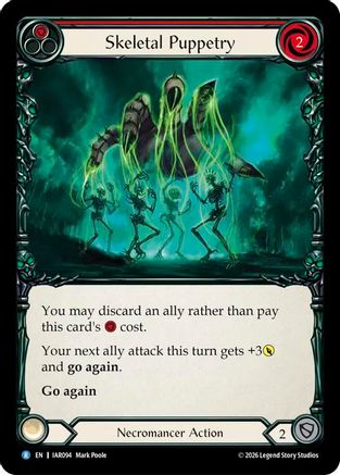 Skeletal Puppetry (Red) (IAR094) Rainbow Foil - Usurp the Shadow Throne