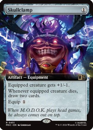 Skullclamp (Extended Art) (451) - Commander: Marvel Super Heroes