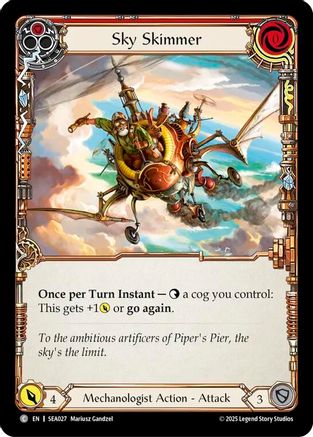 Sky Skimmer (Red) (SEA027) Rainbow Foil - High Seas