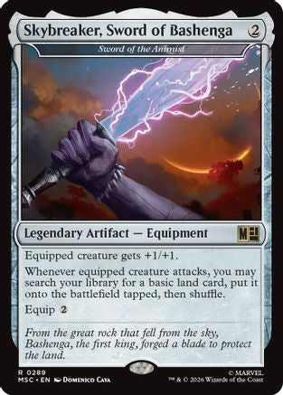 Skybreaker, Sword of Bashenga – Sword of the Animist (289) Surge Foil - Commander: Marvel Super Heroes